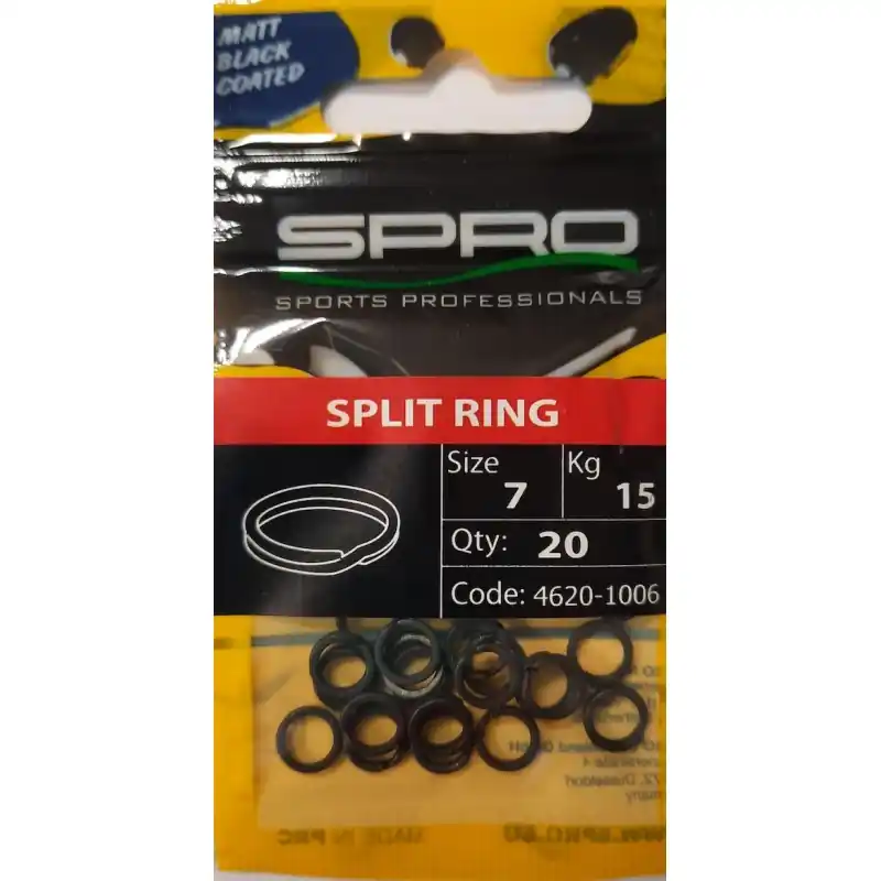 Solde Anneaux Brisés SPRO Split Ring Noir Mat