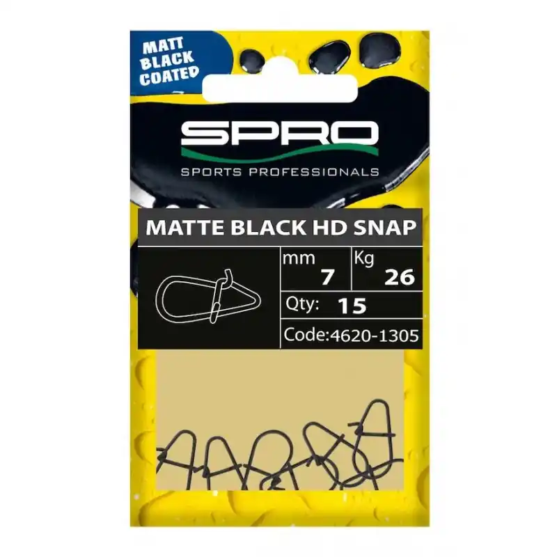 Petit Prix Agrafe SPRO Matte Black HD Snap