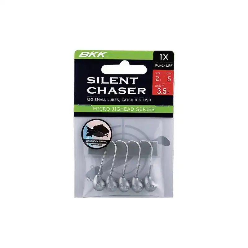 Réduction Tête Plombée BKK Silent Chaser Micro Jighead Punch LRF Hameçon n°4