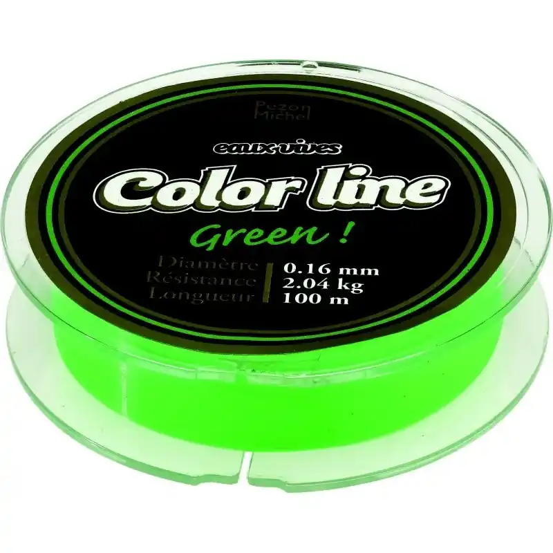 Expédition Rapide Fil Nylon PEZON ET MICHEL Eaux Vives Color Line Bicolor Jaune/Vert Fluo 100m