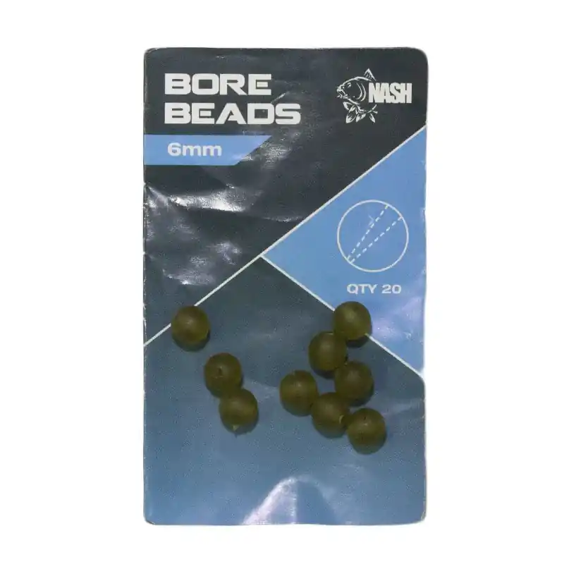 Perles NASH Bore Beads 6mm Expédié Aujourd&rsquo;hui