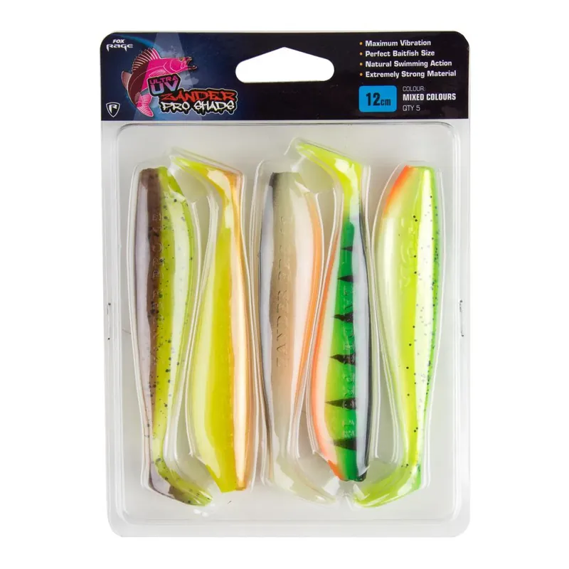 Bon Marché FOX Rage Zander Pro Shad Mixed Colours – Leurre souple