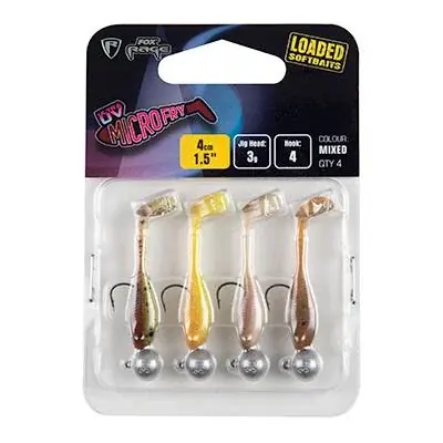 Promotion Saisonnière FOX Rage Ultra UV Micro Fry Mixed Loaded – Leurre souple