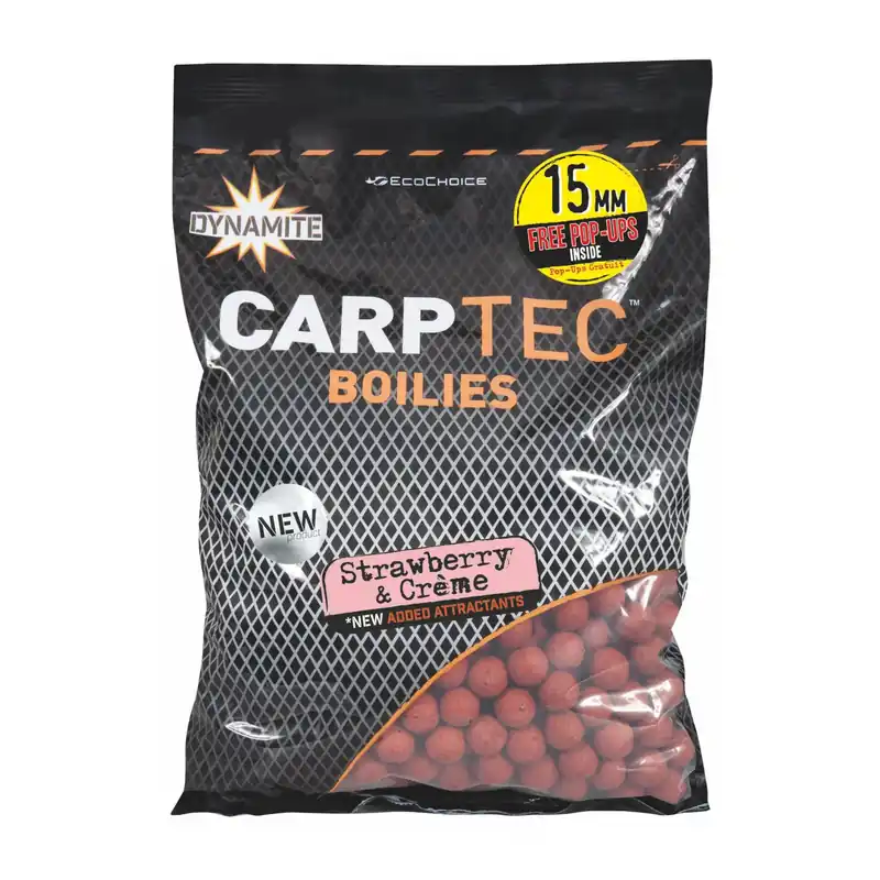 Pas Cher Dynamite Baits Carptec Strawberry & Creme - Boilies