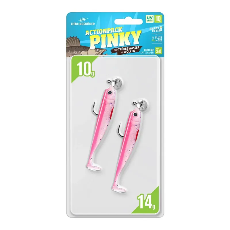 Lieblingsköder Actionpack Pinky – Leurres souples montés Nouvel Arrivage
