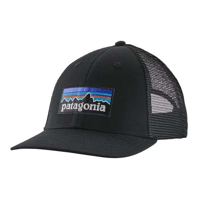 Patagonia P-6 LoPro Trucker Black – Casquette Expédition Rapide