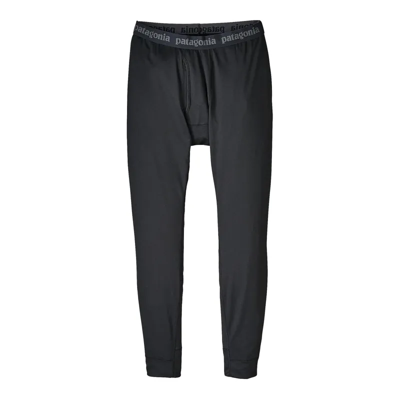 Offre Limitée Patagonia Men‘s Capilene Midweight Bottoms Black – Sous-vêtement fonctionnel
