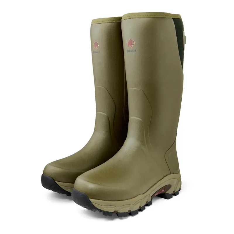Top Vente Gateway1 Bottes en caoutchouc Pro Shooter 18&Prime; 7 mm avec fermeture éclair latérale