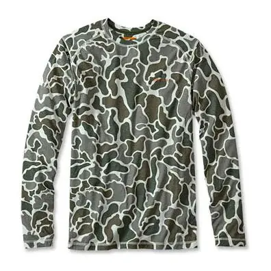Orvis Drirelease Camo Long-Sleeved Crew – Shirt Quantité Limitée
