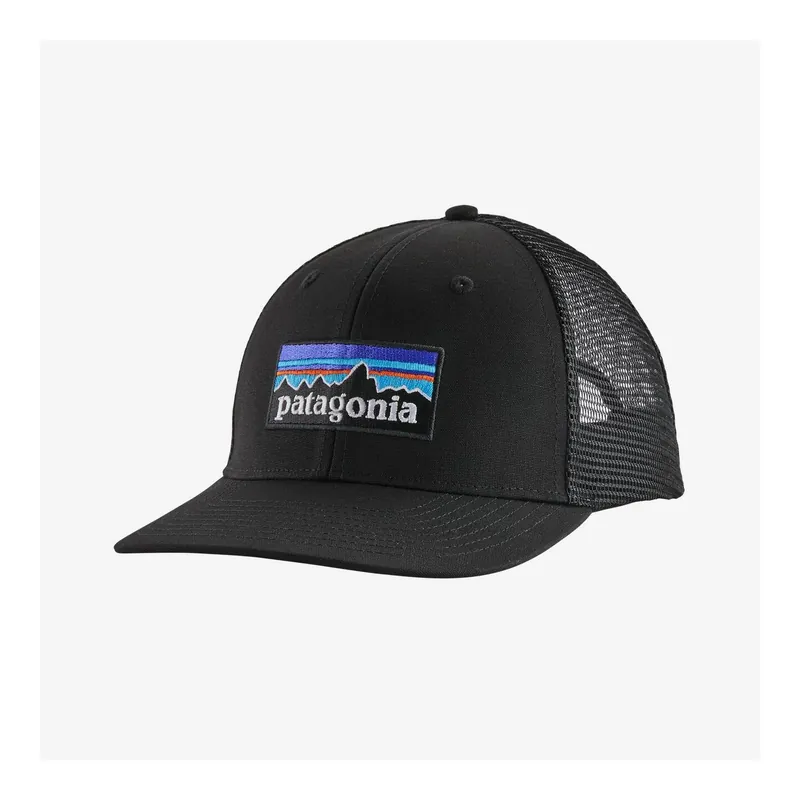 Patagonia P-6 Logo Trucker Hat Black – Casquette Nouvelle Collection