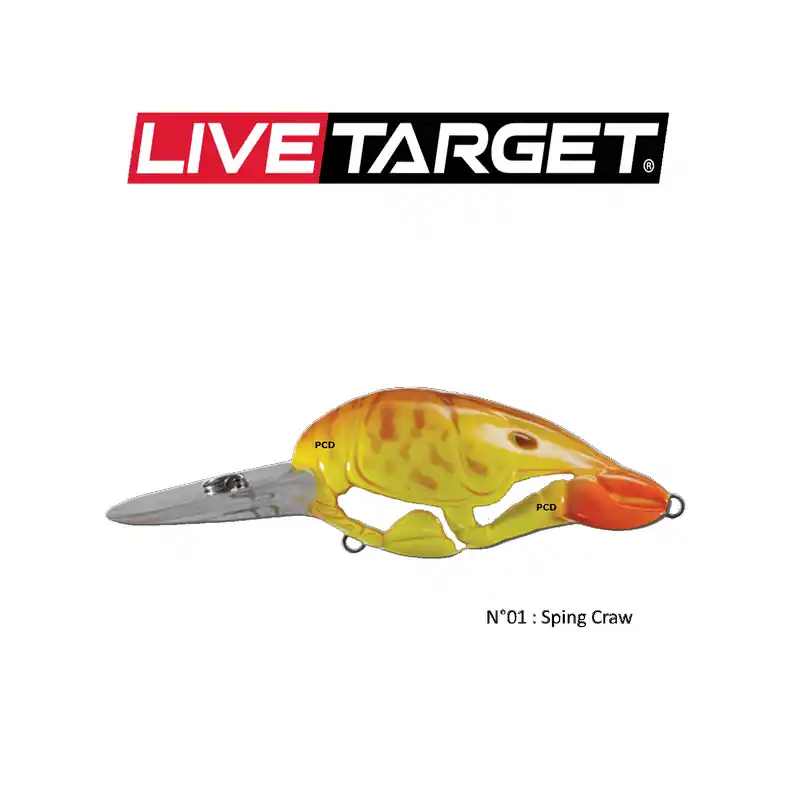 LEURRES SOUPLES LIVE TARGET HFC CRAWFISH 5CM Jusqu'à Épuisement Des Stocks