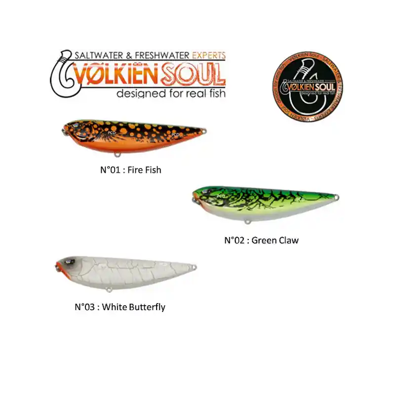 Dernière Chance LEURRES DE SURFACE VOLKIEN SOUL AGRESSOR 85