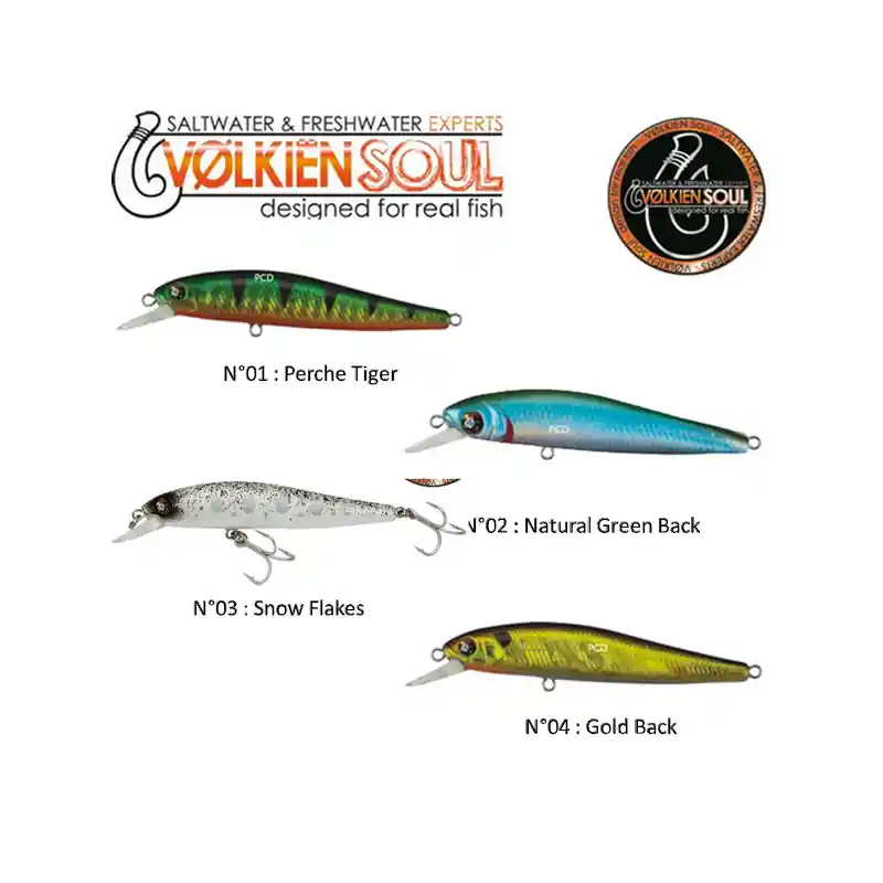 LEURRES SUSPENDING VOLKIEN SOUL OPTIK SHAD 70 Nouvel Arrivage