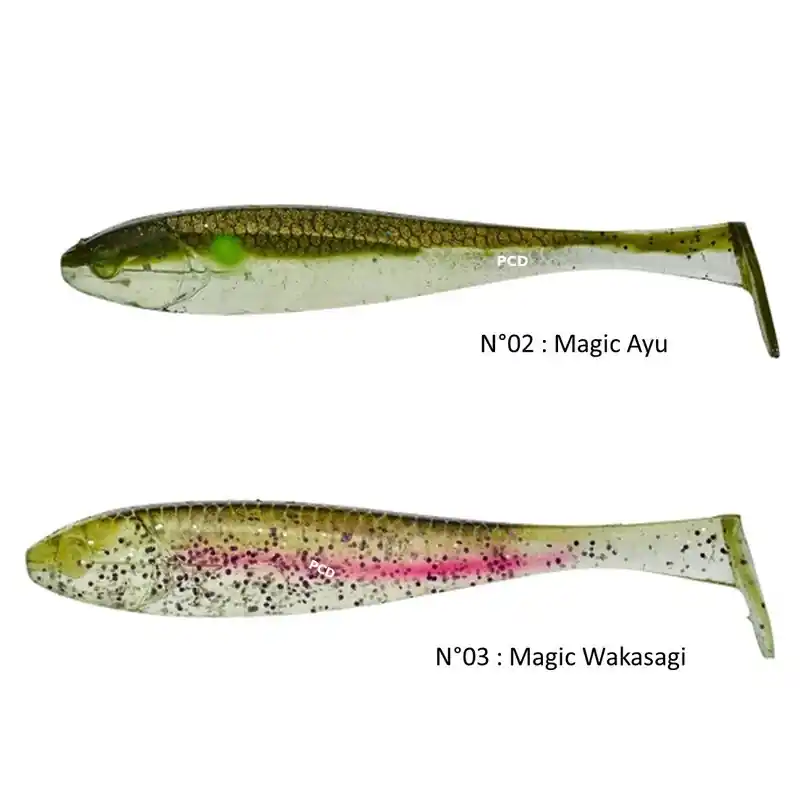Dernière Chance Leurres Souples Illex Magic Slim Shad 125MM Par 4
