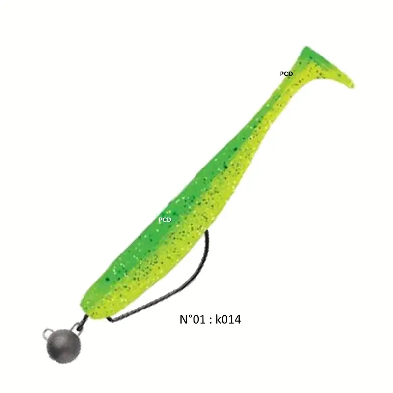 Usine Directe Leurre Souple Monté Swimy Rig Pompei Shad 12,5cm 10G A l‘Unité