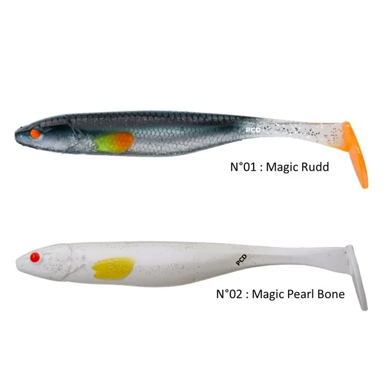 Haute Qualité Leurres Souples Illex Magic Fat Shad 155mm Par 3