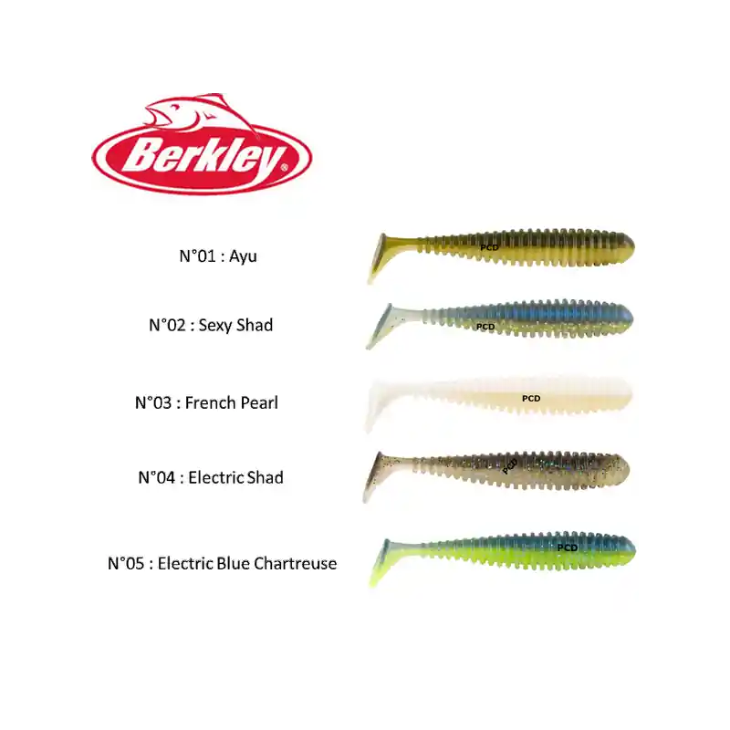 Leurres Souples Berkley Powerbait Power Swimmer 7cm Par 8 Vente Directe