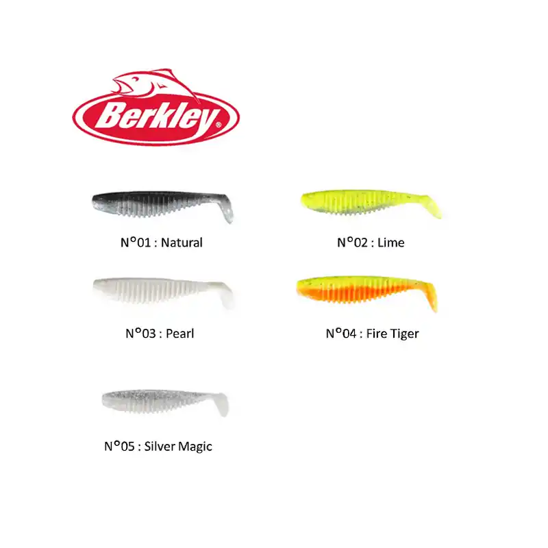 Produit De Marque Leurres Berkley Flex Slim Shad 12,5cm Par 35