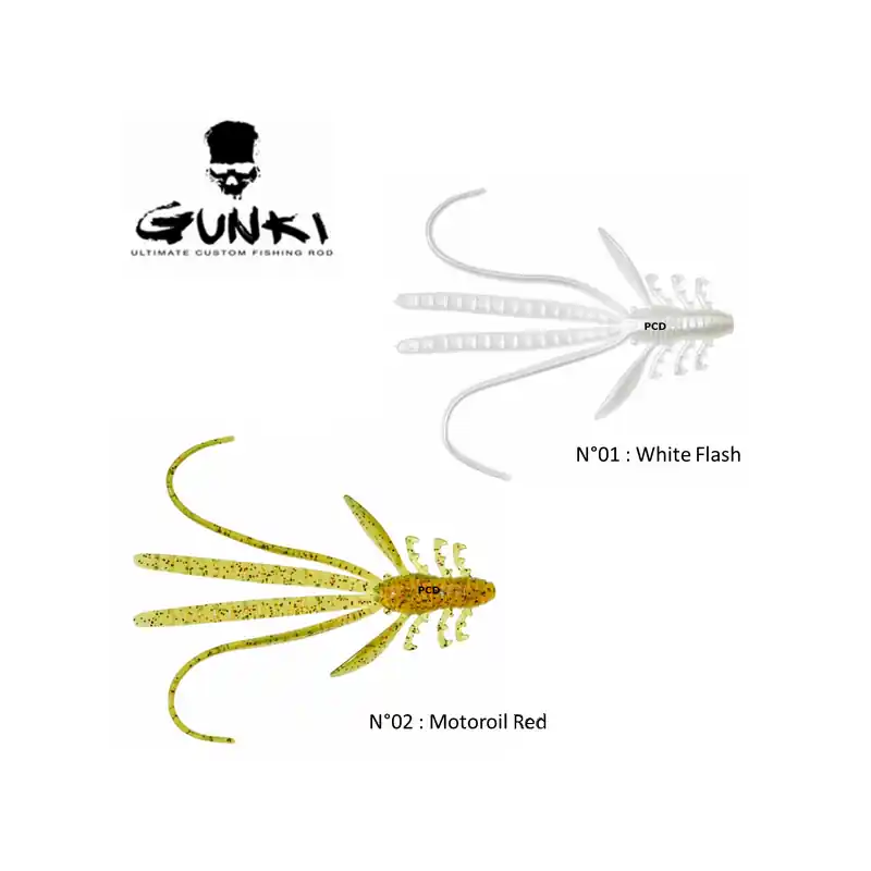 Prix Bas LEURRES SOUPLES GUNKI NAIAD 5CM PAR 10