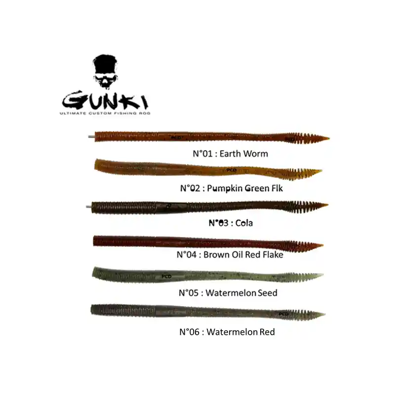 Bon Marché LEURRES SOUPLES GUNKI VISTA WORM 14.7CM PAR 15