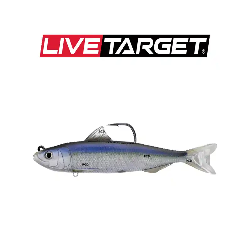 Commander Vite LEURRES SOUPLES LIVE TARGET SWIMBAIT SPANISH 14CM