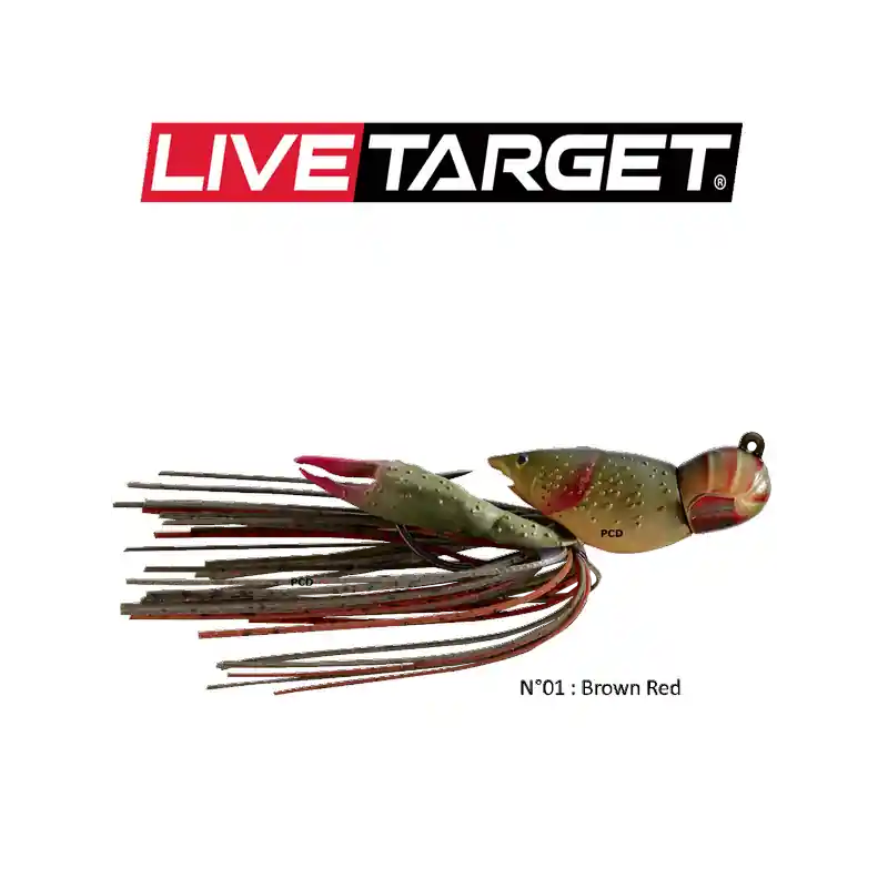 LEURRES SOUPLES LIVE TARGET HOLLOW BODY CRAW 5CM Marque