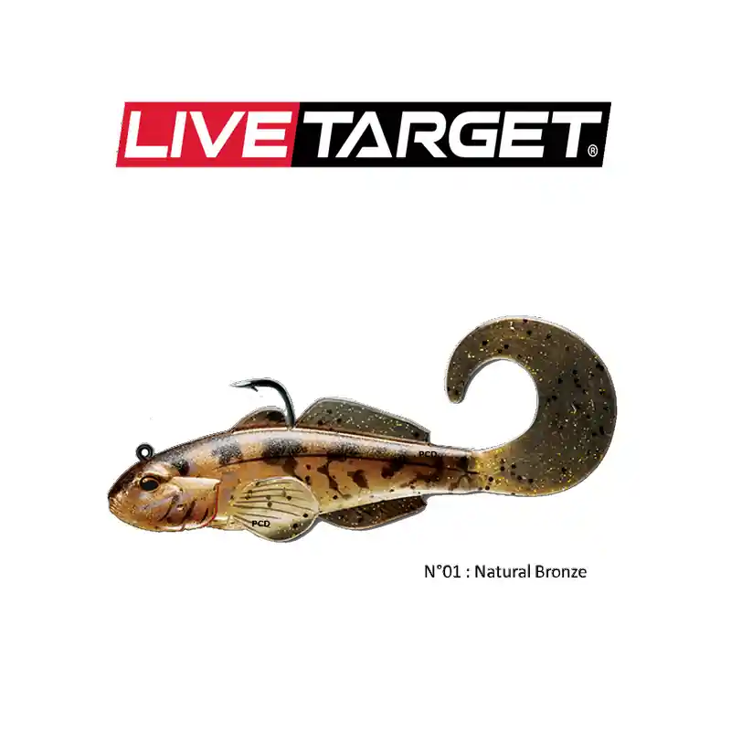 Must-Have LEURRES SOUPLES LIVE TARGET GOBY CURLY TAIL 8CM PAR 3
