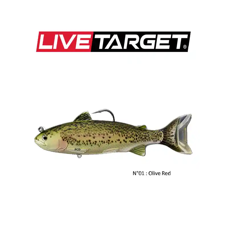 Remise LEURRES SOUPLES LIVE TARGET SWIMBAIT TROUT 16.5CM