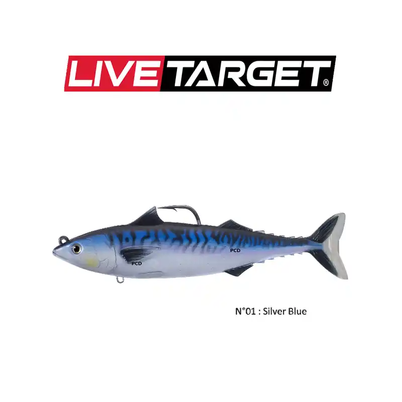 LEURRES SOUPLES LIVE TARGET SWIMBAIT ATLANTIC MACKEREL 15CM Quantité Limitée