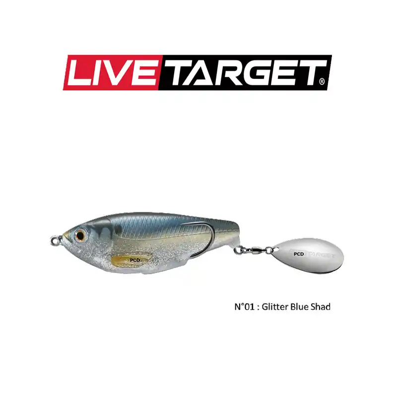 Achat Immédiat LEURRES SOUPLES LIVE TARGET COMMOTION SHAD 7CM