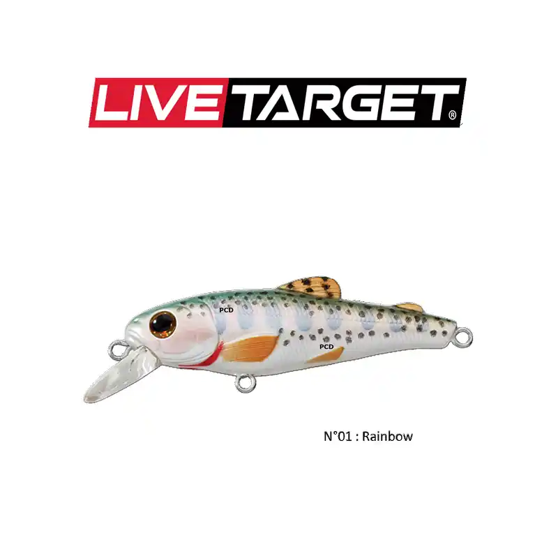 Quantité Limitée LEURRES SOUPLES LIVE TARGET TROUT FRY 5CM