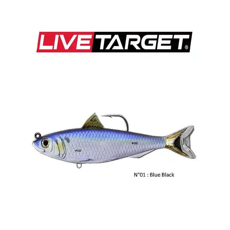 LEURRES SOUPLES LIVE TARGET SWIMBAIT BLUEBACK 11.5CM Pas Cher