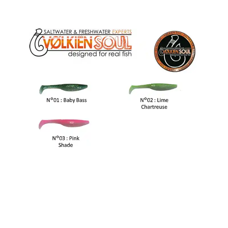 Petit Prix LEURRES SOUPLES VOLKIEN SOUL TALION 100MM PAR 10