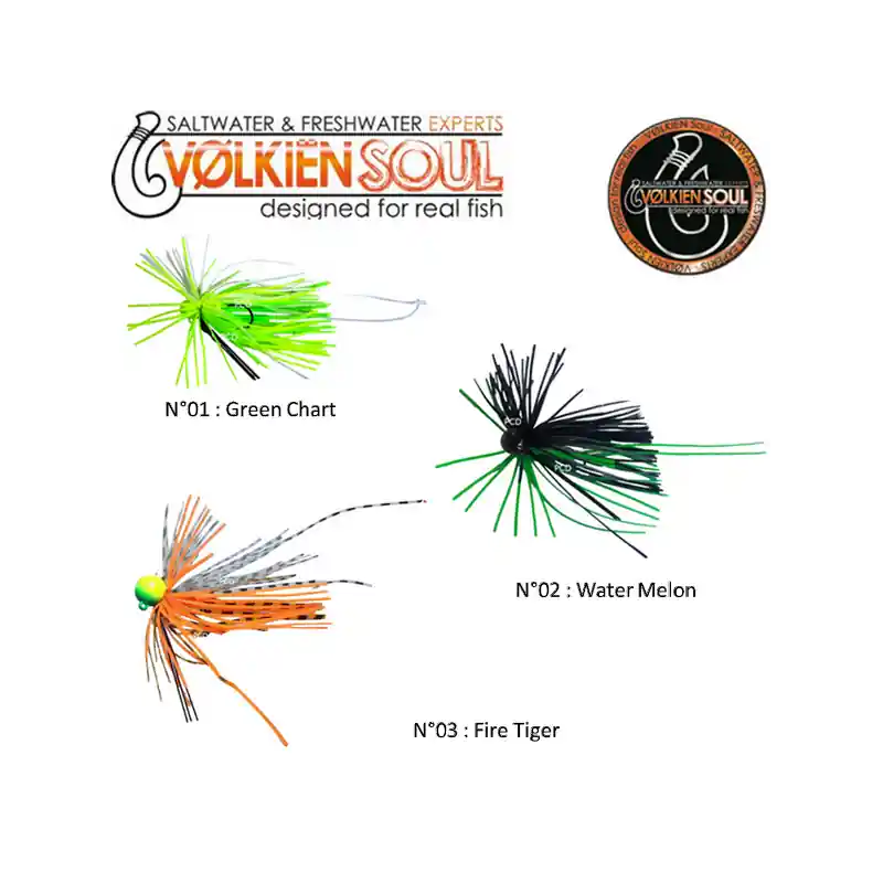 Bon Marché LEURRES MICRO RUBBER-JIG VOLKIEN SOUL KOI KOI 3.50G