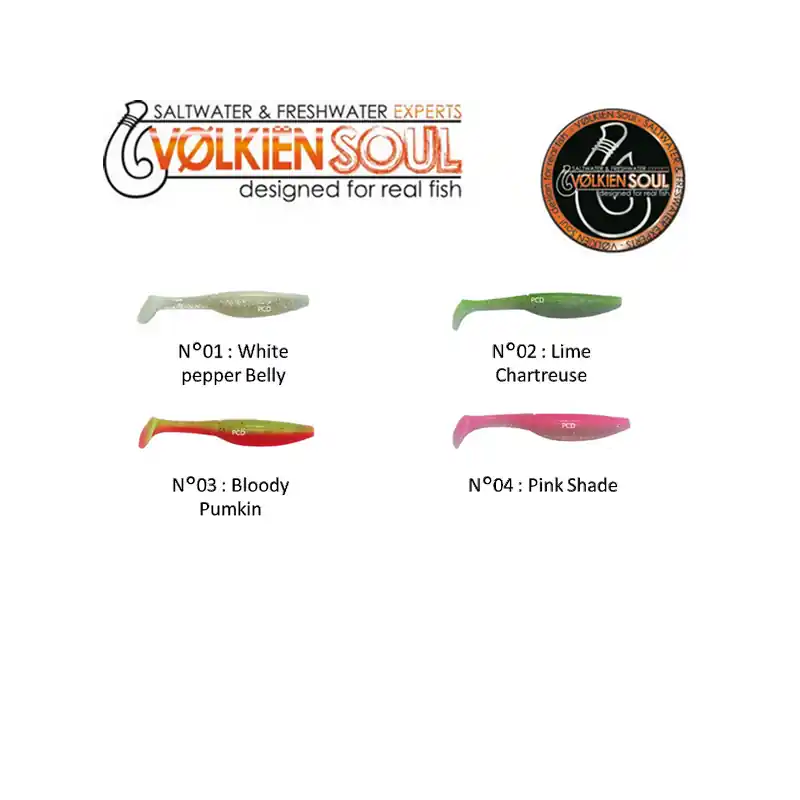 Dernier Modèle LEURRES SOUPLES VOLKIEN SOUL TALION 70MM PAR 15