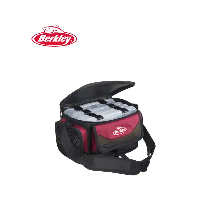SAC BERKLEY ROUGE AVEC 4 BOITES Soldes