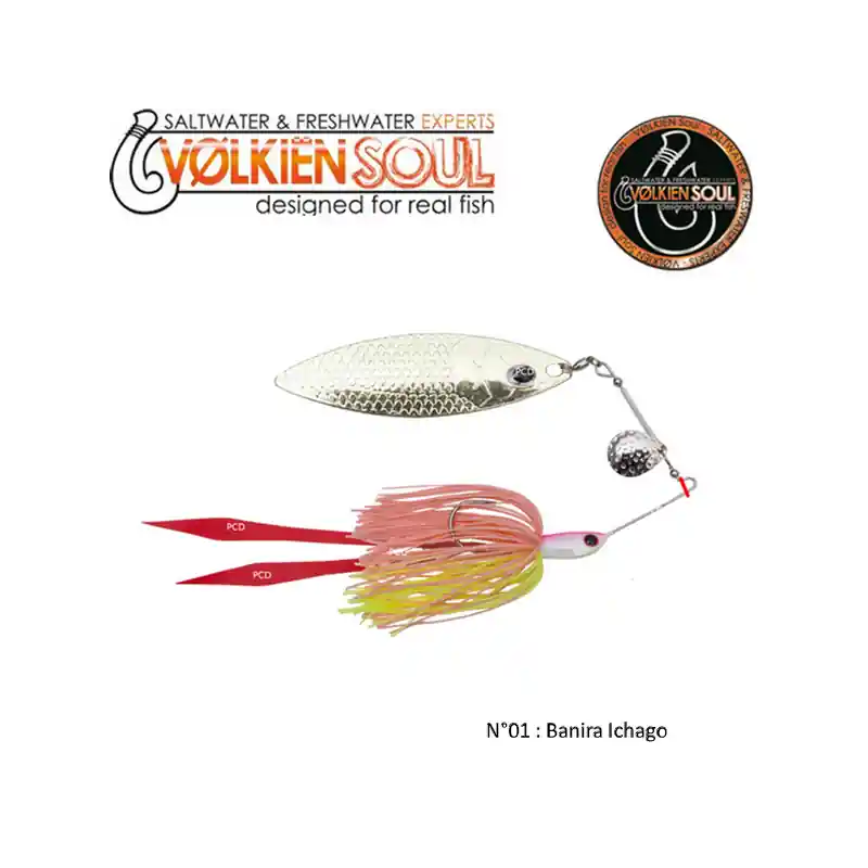 Achetez Aujourd&rsquo;hui LEURRES SPINNERBAIT VOLKIEN SOUL HURRICANE SB MONSTER PIKE 35G