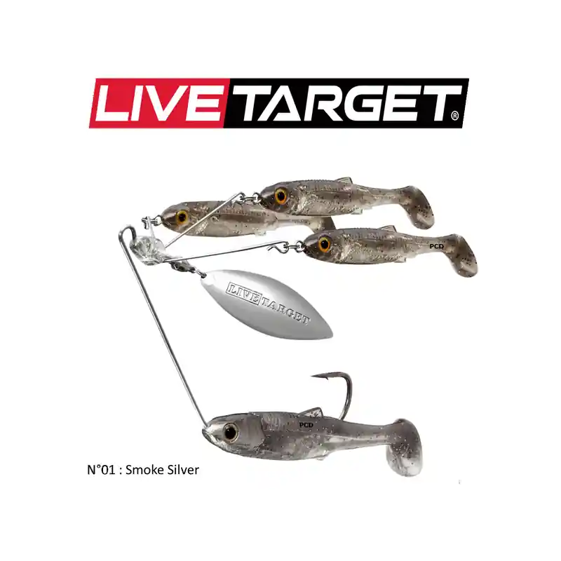 Soldes LEURRES SOUPLES LIVE TARGET BAITBALL SPINNER RIG 11G