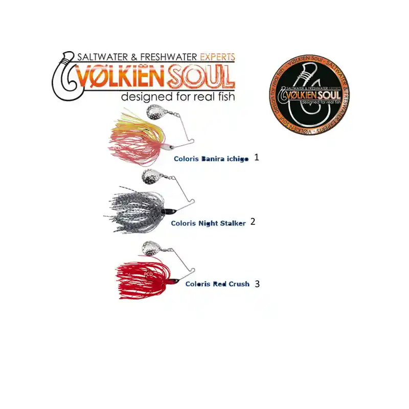 Acheter Direct LEURRES SPINNERBAIT VOLKIEN SOUL HURRICANE SB 5G