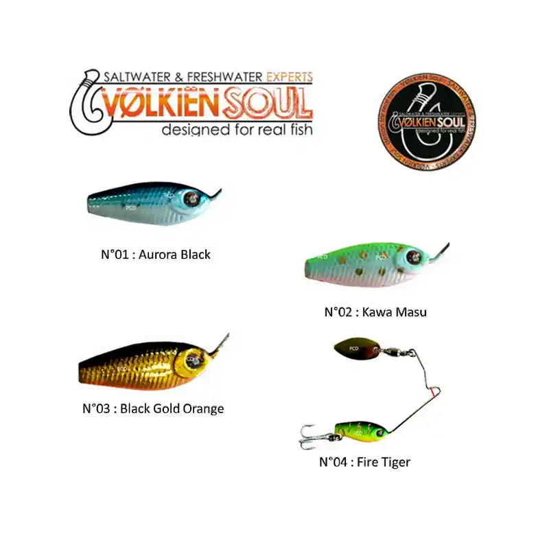 LEURRES SPINNERBAIT VOLKIEN SOUL MINI HURRICANE SB 7G Pas Cher