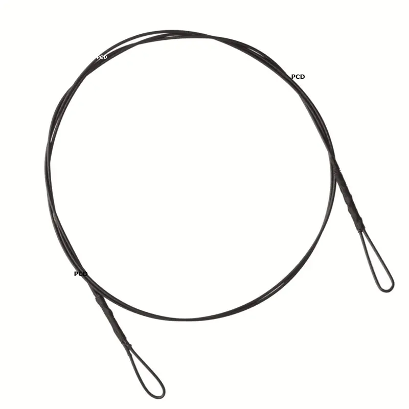 Certifié Bas de Ligne Acier Srt 7 Brins 2 Boucles 70cm Par 2