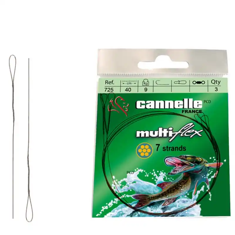 Bas De Ligne Acier VMC Multiflex C725 40cm Par 3 Promotion Saisonnière