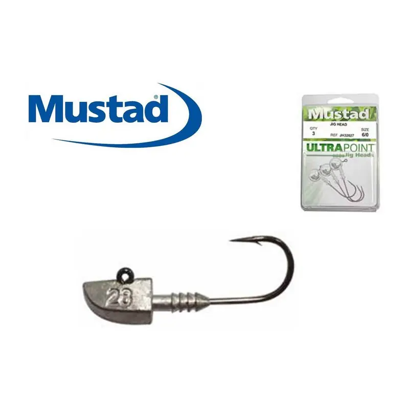 TETES PLOMBEES MUSTAD ULTRAPOINT BLACK NICKEL PAR 5 Livraison Express