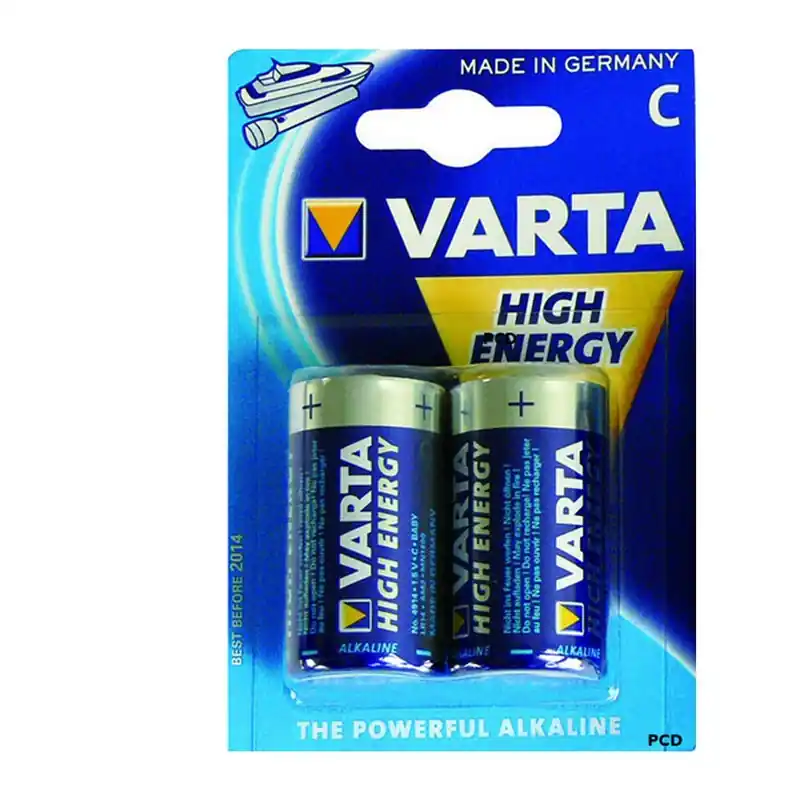 Piles Varta Water Queen High Energy LR14 Par 2 Nouveauté