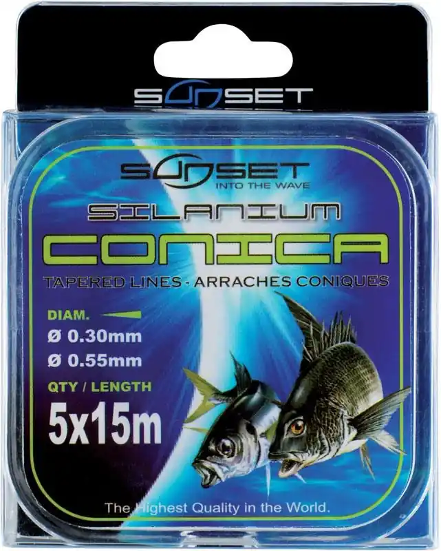 Bas de ligne Sunset Silanium Conica 5x15m Meilleur Choix