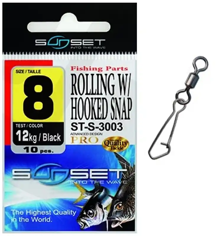 Produit De Marque Emerillon Agrafe Sunset Rolling W/Hooked Snap ST-S-3003