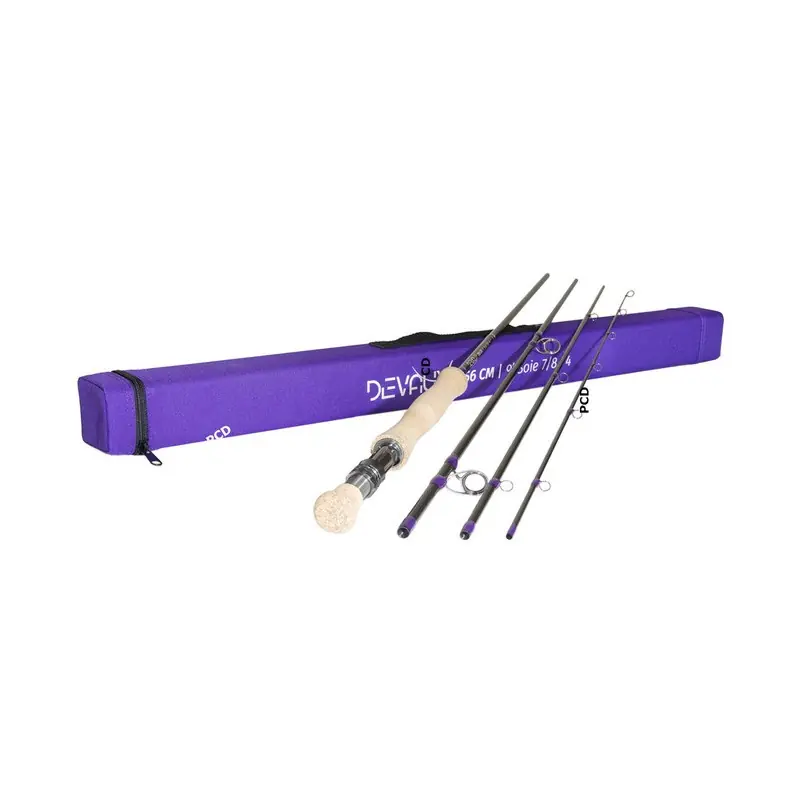 Marque Canne Mouche Devaux T56CM 10 Pieds Soie 9/10 4 Brins