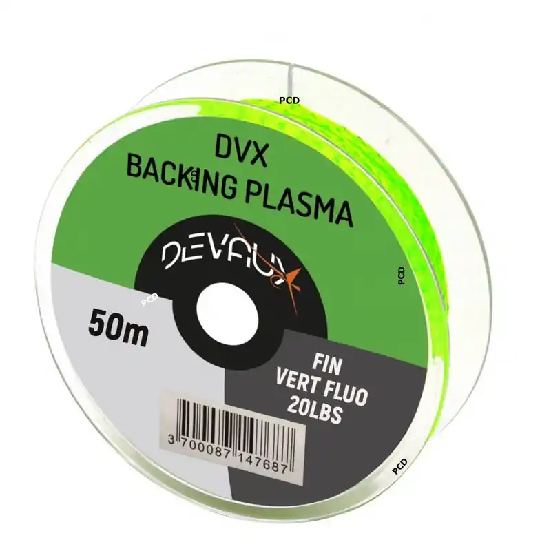 Backing Plasma Fin Devaux Vert Fluo 250M 20Lbs Quantité Limitée