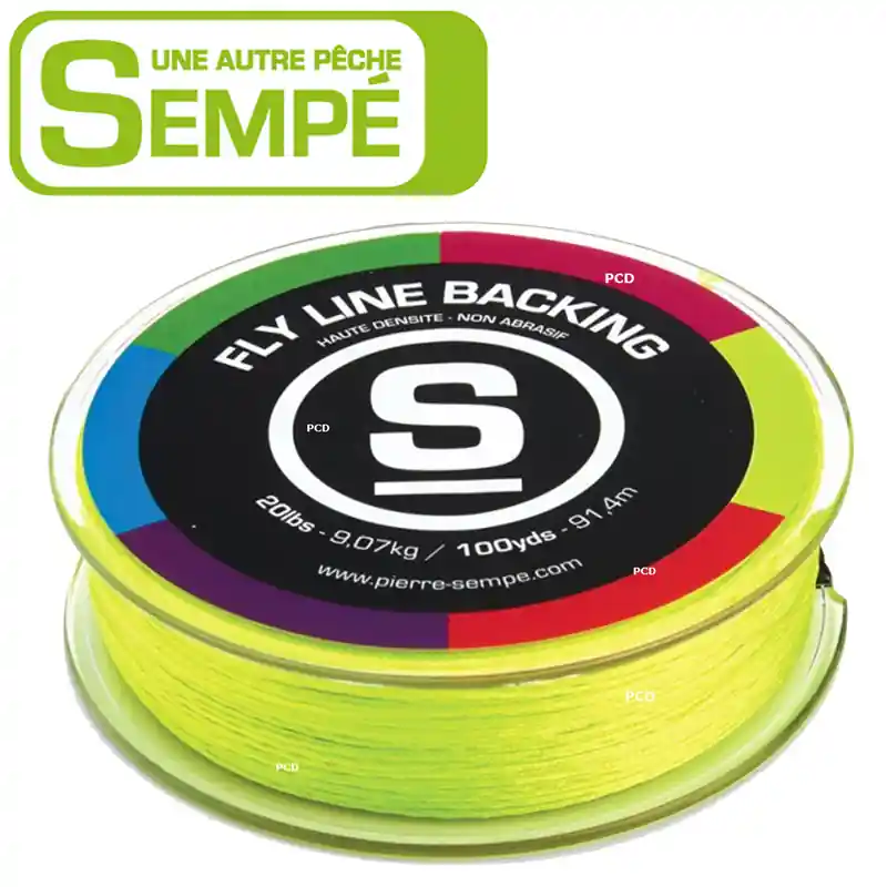 Nouvel Arrivage BACKING SEMPE BACKING LINE 20LBS 100YDS JAUNE