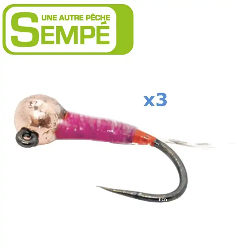 Promotion Saisonnière MOUCHE SEMPE PERDIGONE BILLE TUNGSTENE PC PAR 3